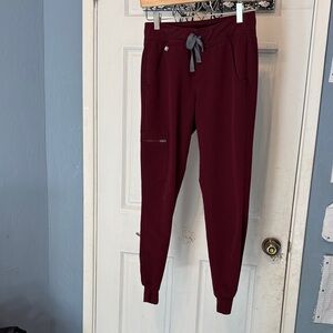 Figs Burgundy Joggers